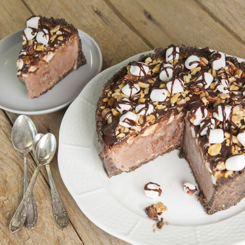 Eistorte mit Marshmellows