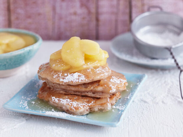 Pancakes Vegane Pancakes mit Kokos