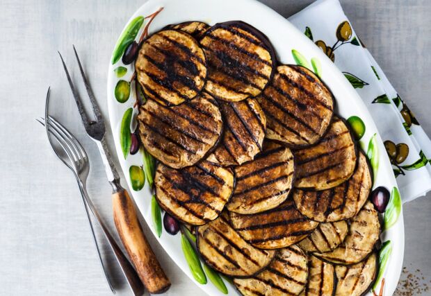 gegrillte Aubergine