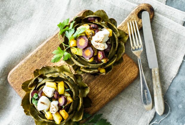 Gefüllte Artischocken