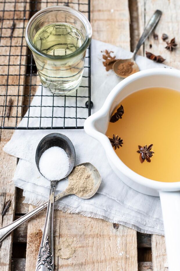 Rezept für weißen Glühwein Weißer Glühwein