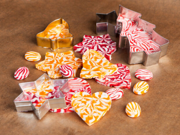 DIY Weihnachtsdeko aus Bonbons Bonbon-Kekse