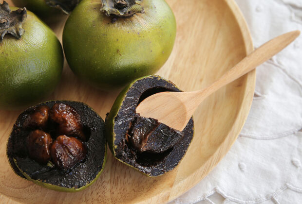 Frucht Schwarze Sapote Frucht Schwarze Sapote
