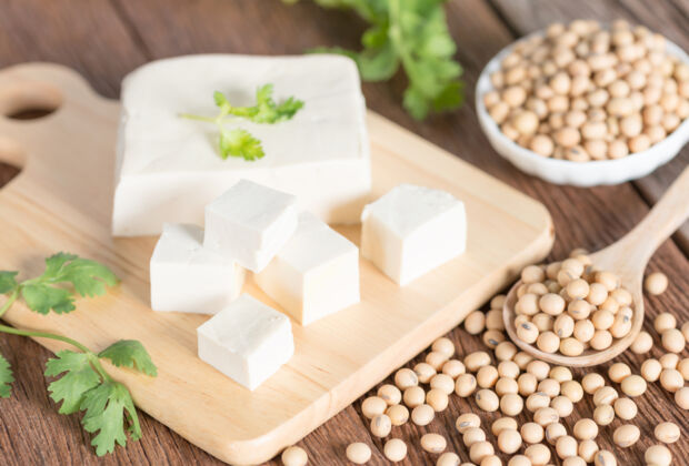 Tofu mit Sojabohnen Tofu