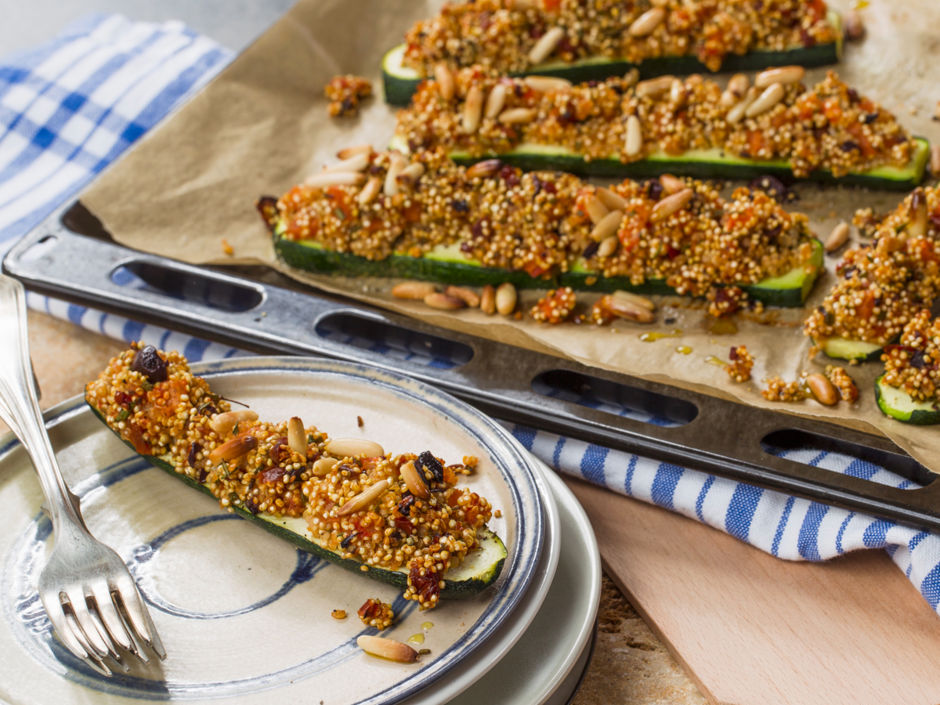 Gefüllte Zucchini mit Quinoa | Kitchengirls