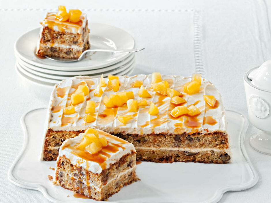 Rezept für Apfelkuchen mit Pekannüssen | Kitchengirls Rezept für Apfelkuchen mit Pekannüssen | Kitchengirls