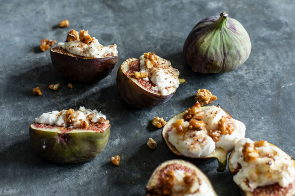 Rezept für gegrillte Feigen mit Ziegenfrischkäse | Kitchengirls Rezept für gegrillte Feigen mit Ziegenfrischkäse | Kitchengirls
