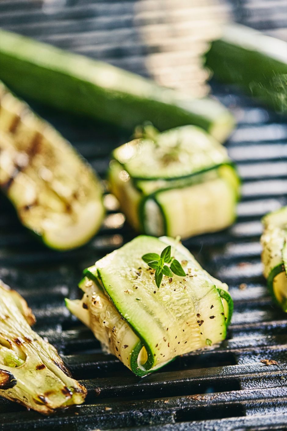 Rezept für vegetarisch gefüllte Zucchini-Päckchen vom Grill | Kitchengirls