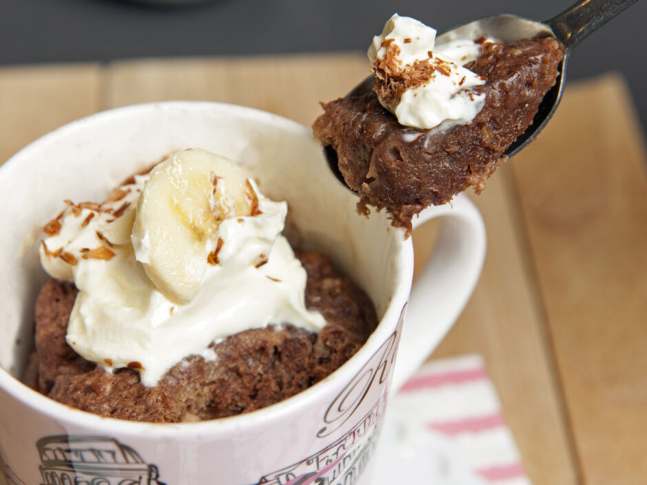 Rezept für Bananen-Schoko-Tassenkuchen | Kitchengirls Rezept für Bananen-Schoko-Tassenkuchen | Kitchengirls