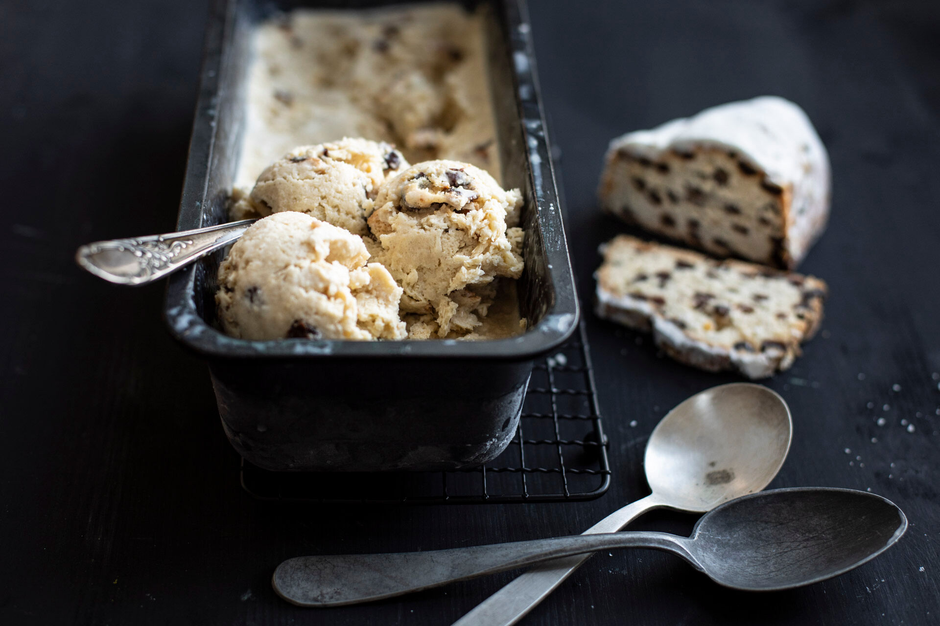 Rezept Fur Cremiges Stolleneis Ohne Eismaschine Kitchengirls 